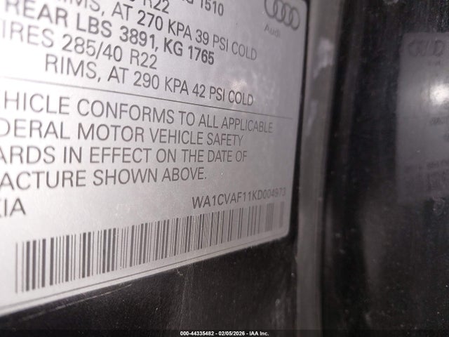 2019 AUDI Q8 WA1CVAF11KD004973 Photo 8