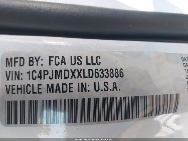 2020 JEEP CHEROKEE 1C4PJMDXXLD633886 Photo 8
