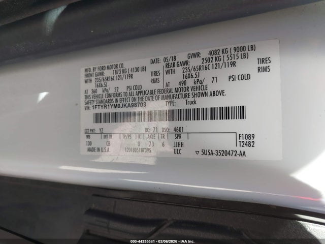 1FTYR1YM0JKA98703 Ford Transit-250