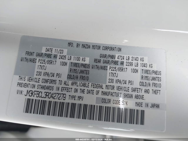 JM3KFBCL3R0427279 Mazda Cx-5 2.5 S Preferred