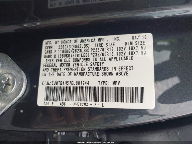 2014 ACURA RDX 5J8TB4H57EL001944 Photo 8