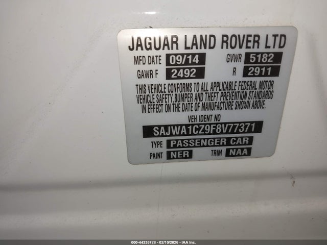2015 JAGUAR XJ SAJWA1CZ9F8V77371 Photo 8