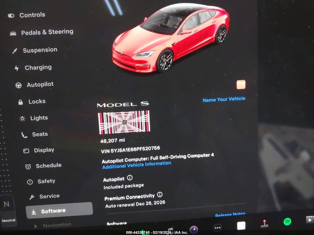 2023 TESLA MODEL S 5YJSA1E66PF520756 Photo 6