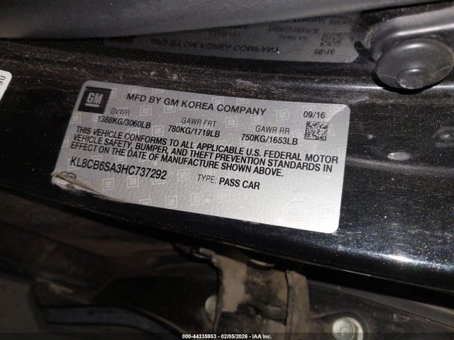 Chevrolet Spark Ls Cvt 2017 KL8CB6SA3HC737292 Image 9
