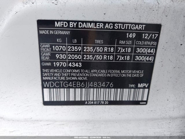 2018 MERCEDES-BENZ GLA 250 WDCTG4EB6JJ483476 Photo 8