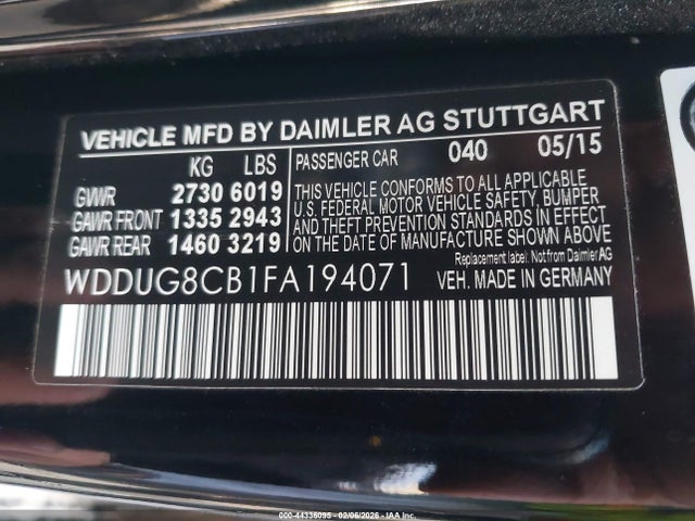 Mercedes-Benz S 550 2015 WDDUG8CB1FA194071 Image 9