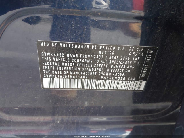 3VWPL7AJ0EM621469 Volkswagen Jetta Sportwagen 2.0l Tdi
