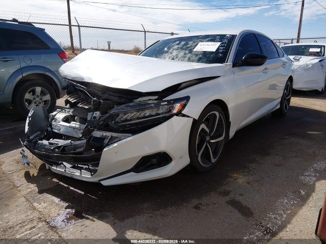 44336322 :رقم المزاد ، 1HGCV1F31NA119314 vin ، 2022 Honda Accord Sport مزاد بيع