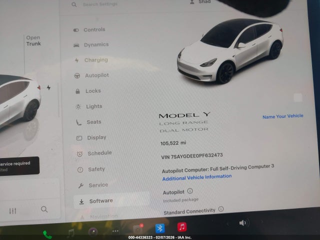 Aukcja sprzedaży 2023 Tesla Model Y Awd/long Range Dual Motor All-wheel Drive, vin: 7SAYGDEE0PF632473, numer aukcji: 44336323