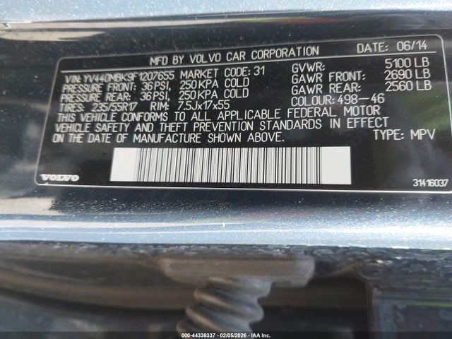 2015 VOLVO XC70 YV440MBK9F1207655 Photo 8