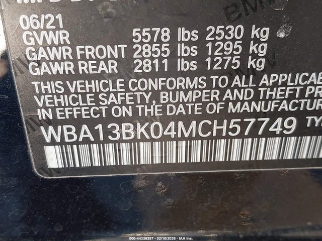 2021 BMW M550I WBA13BK04MCH57749 Photo 8