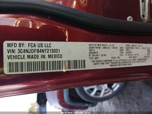 2022 JEEP COMPASS 3C4NJDFB4NT213031 Photo 8