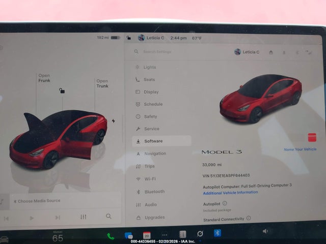 Продаж на аукціоні авто 2023 Tesla Model 3 Rear-wheel Drive, vin: 5YJ3E1EA5PF644403, номер лоту: 44336455