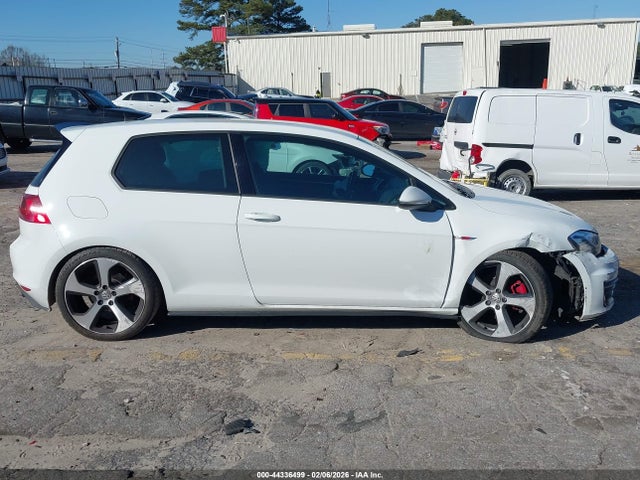2016 Volkswagen Golf Gti S 2-door მანქანა იყიდება აუქციონზე, vin: 3VWTT7AU2GM005834, აუქციონის ნომერი: 44336499