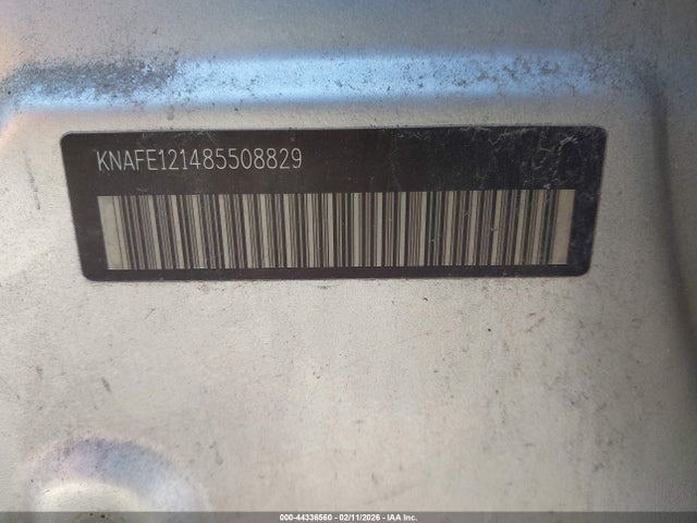 Aukcja sprzedaży 2008 Kia Spectra Ex, vin: KNAFE121485508829, numer aukcji: 44336560