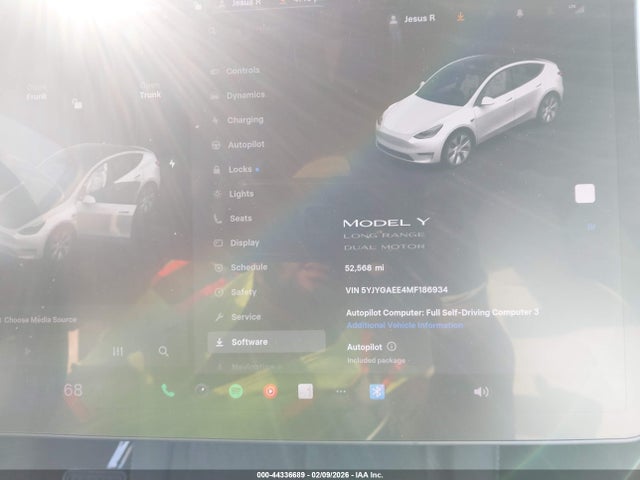 Продажа на аукционе авто 2021 Tesla Model Y Long Range Dual Motor All-wheel Drive, vin: 5YJYGAEE4MF186934, номер лота: 44336689