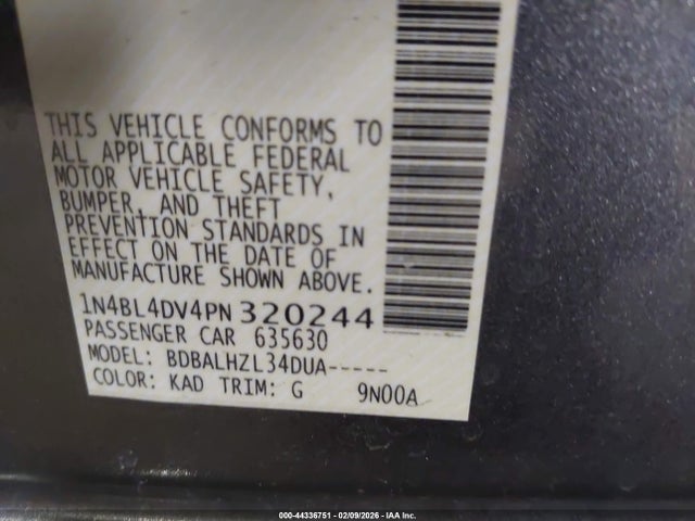 2023 NISSAN ALTIMA 1N4BL4DV4PN320244 Photo 8