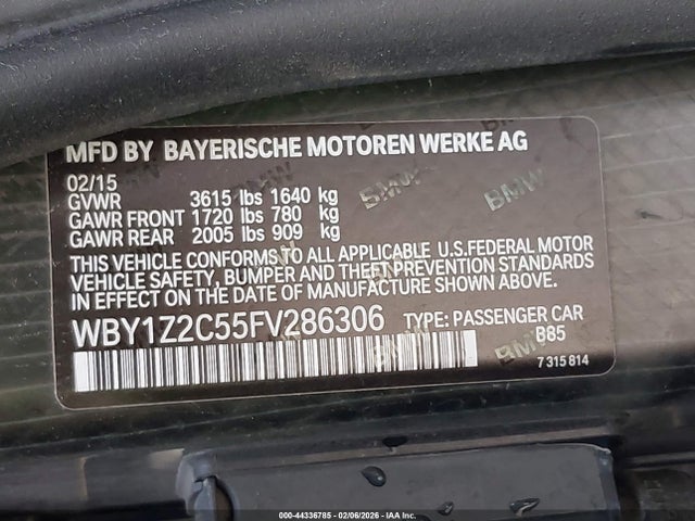 BMW I3 2015 WBY1Z2C55FV286306 Image 9