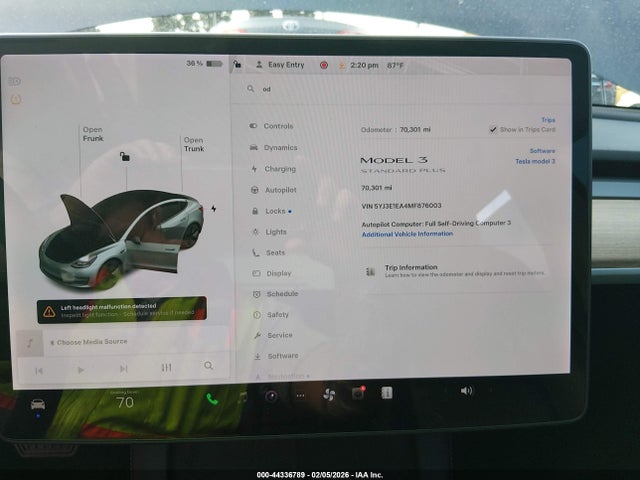 2021 TESLA MODEL 3 5YJ3E1EA4MF876003 Photo 6