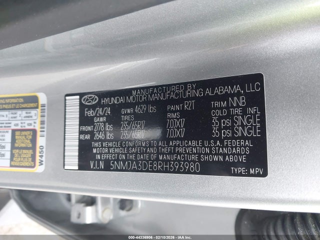 Hyundai TUCSON SE 2024 5NMJA3DE8RH393980 Image 9