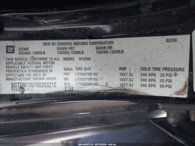 2006 HUMMER H3 SUV 5GTDN136768263212 Photo 8