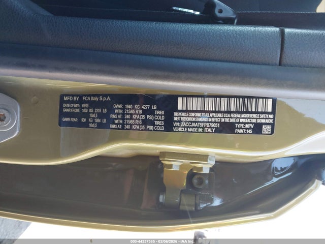 2015 JEEP RENEGADE ZACCJAAT5FPB79051 Photo 8