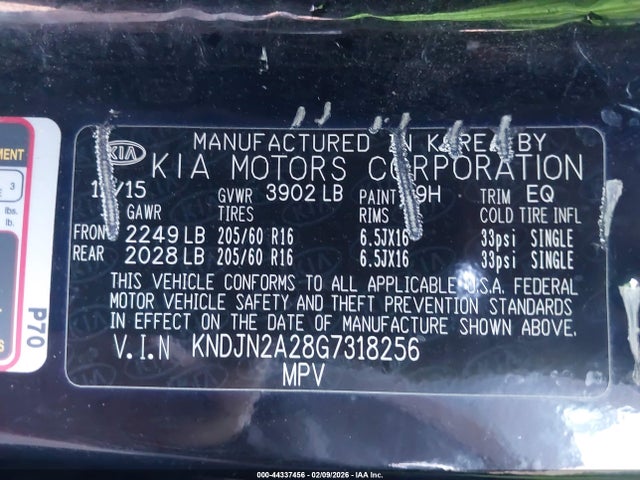 KIA Soul 2016 KNDJN2A28G7318256 Image 9