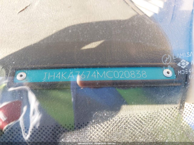 44337514 :رقم المزاد ، JH4KA7674MC020838 vin ، 1991 Acura Legend Ls مزاد بيع