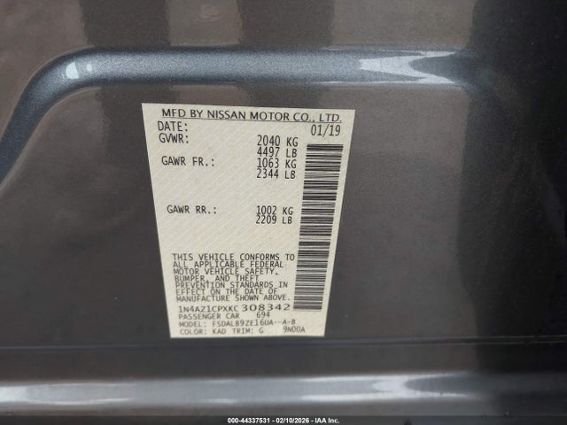 2019 NISSAN LEAF 1N4AZ1CPXKC308342 Photo 8