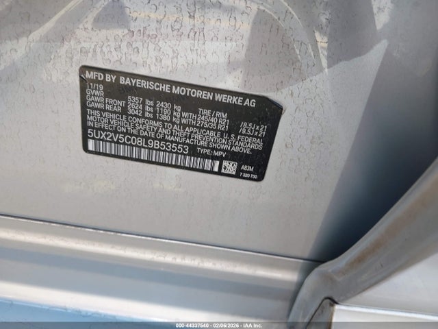 2020 BMW X4 5UX2V5C08L9B53553 Photo 8
