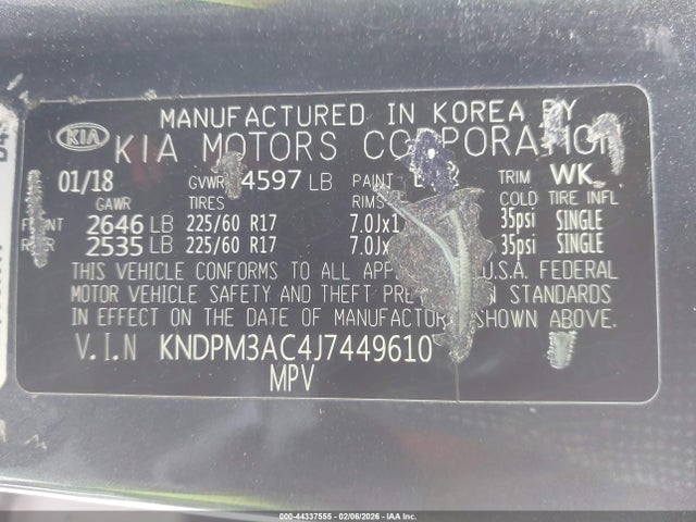 KIA Sportage Lx 2018 KNDPM3AC4J7449610 Image 9