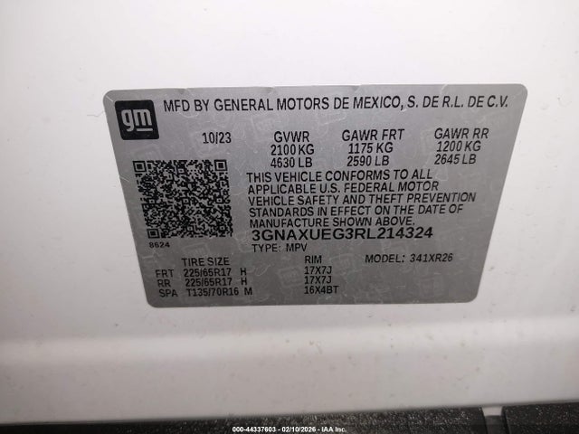 Chevrolet Equinox Awd Lt 2024 3GNAXUEG3RL214324 Image 9