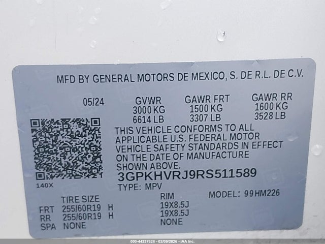Honda Prologue Ex 2024 3GPKHVRJ9RS511589 Image 9