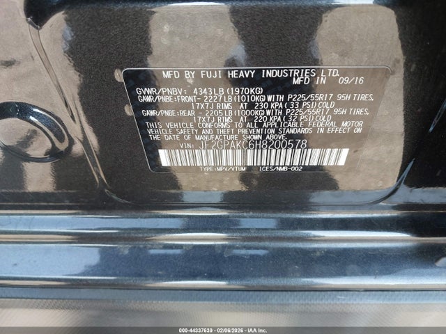 JF2GPAKC6H8200578 Subaru Crosstrek 2.0i Limited