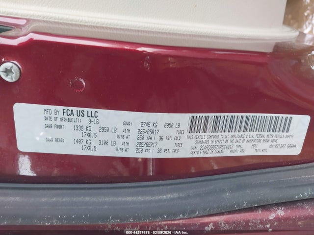 Aukcja sprzedaży 2017 Dodge Grand Caravan Se, vin: 2C4RDGBG7HR564017, numer aukcji: 44337676