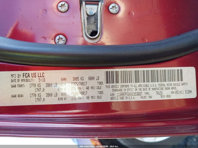 2016 RAM 1500 1C6RR7FGXGS353667 Photo 8