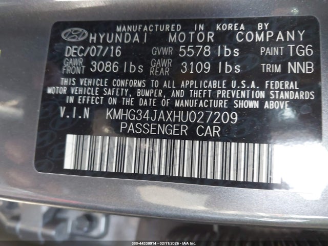 2017 GENESIS G90 KMHG34JAXHU027209 Photo 8