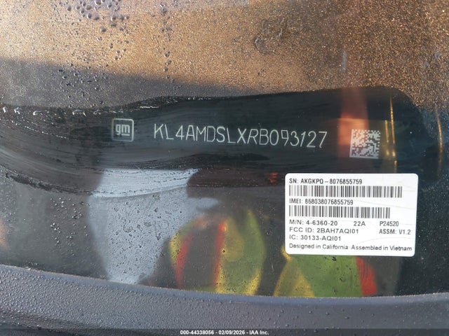 44338056 :رقم المزاد ، KL4AMDSLXRB093127 vin ، 2024 Buick Encore Gx Sport Touring Fwd مزاد بيع