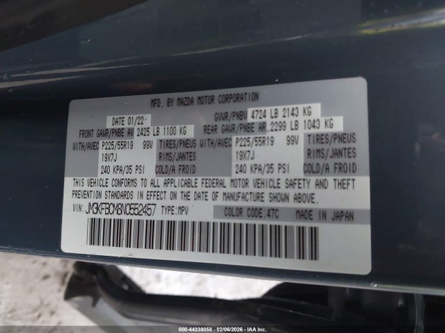 Mazda Cx-5 2.5 S Carbon Edition 2022 JM3KFBCM8N0552457 Image 9