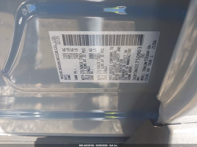5N1BT3BA1TC750903 Nissan ROGUE SV