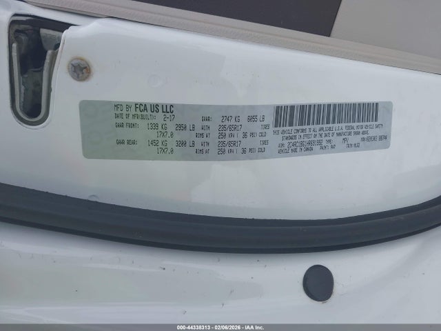Продаж на аукціоні авто 2017 Chrysler Pacifica Touring-l, vin: 2C4RC1BG1HR691992, номер лоту: 44338313