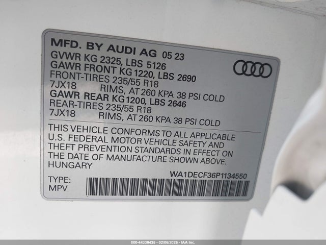 2023 AUDI Q3 WA1DECF36P1134550 Photo 8