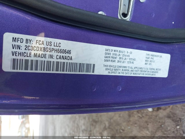 Dodge Charger Sxt 2023 2C3CDXBG5PH660646 Image 9