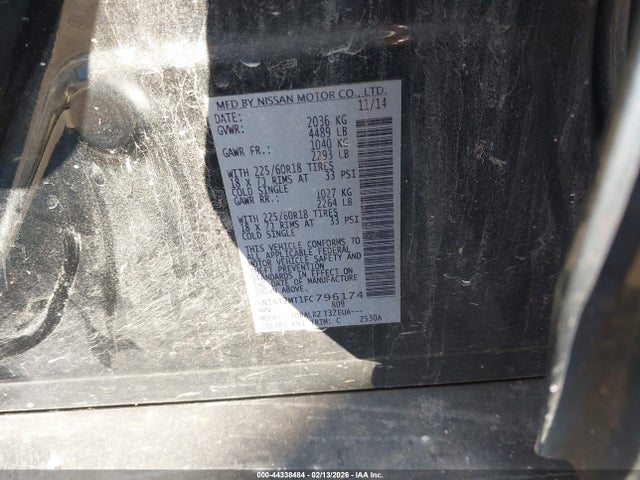 Nissan Rogue Sl 2015 5N1AT2MT1FC796174 Image 9