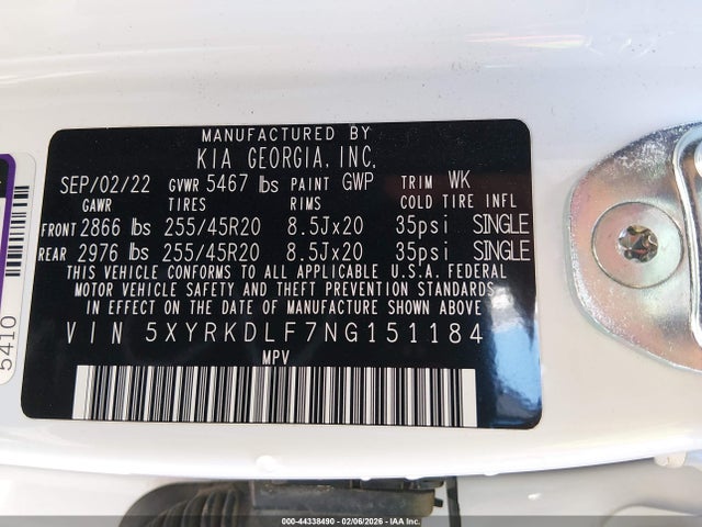 KIA SORENTO SX 2022 5XYRKDLF7NG151184 Image 9