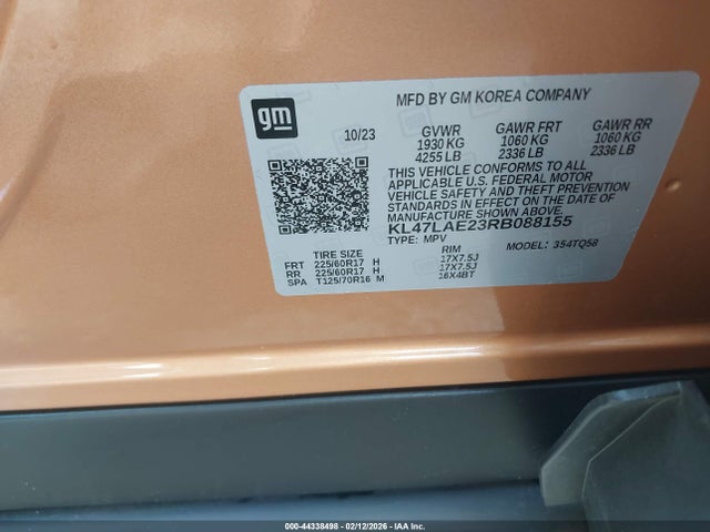 Продажа на аукционе авто 2024 Buick Envista Preferred Fwd, vin: KL47LAE23RB088155, номер лота: 44338498
