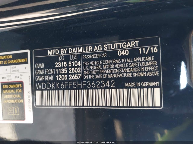 2017 MERCEDES-BENZ E 400 WDDKK6FF5HF362342 Photo 8