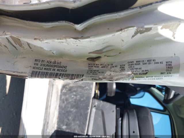 3C6LRVDG3PE564242 RAM Promaster 2500 High Roof 159 Wb