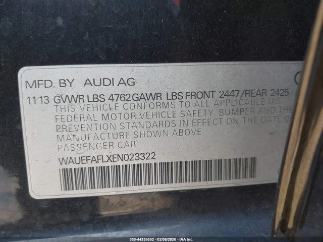 2014 AUDI A4 WAUEFAFLXEN023322 Photo 8