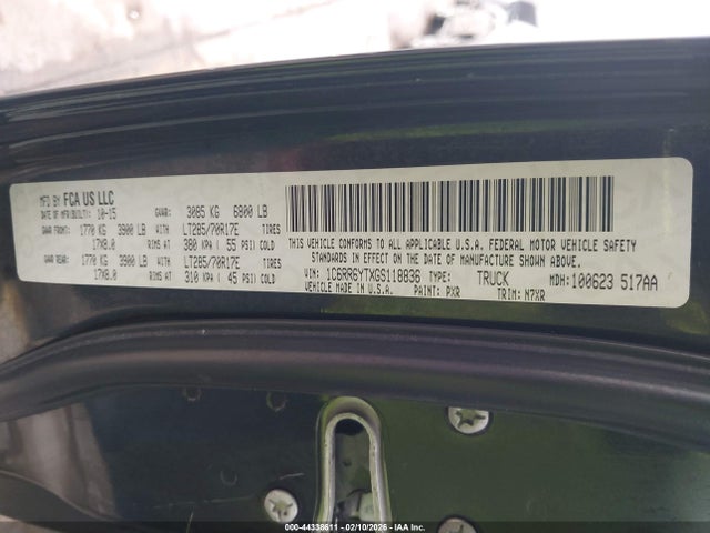 1C6RR6YTXGS118836 RAM 1500 Rebel